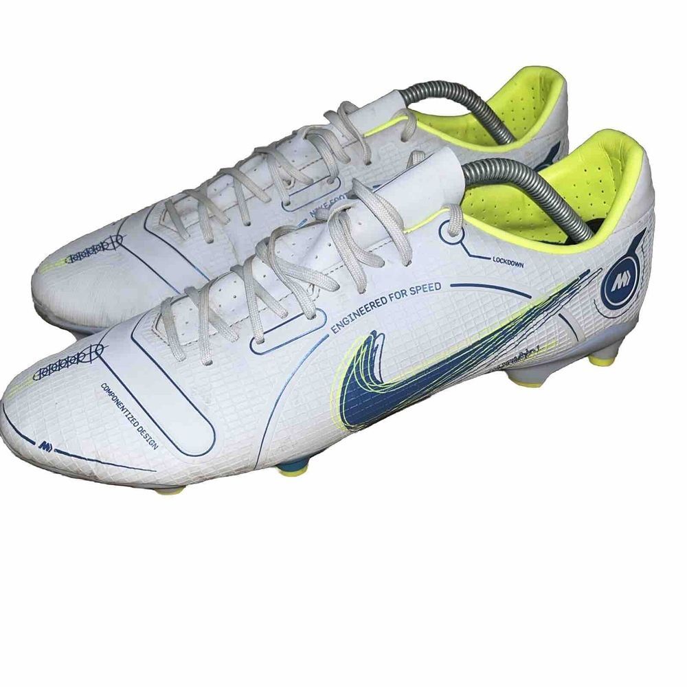 NIKE VAPOR 14 ACADEMY FG/MG FOOTBALL GREY-BLACKENED BLUE SZ 12 [DJ2869-054]